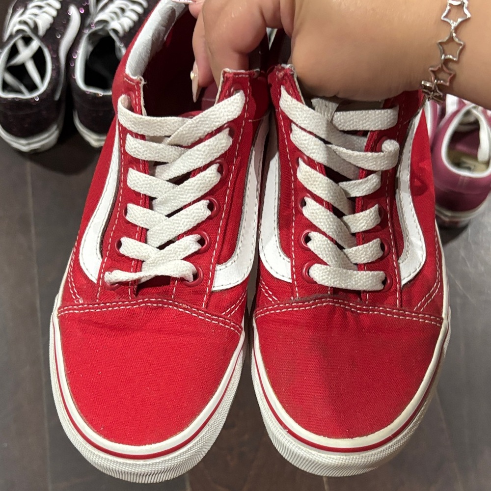 Vans Red Old Skool Shoes